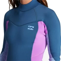 Billabong 2024 Femmes Synergy 3/2mm GBS Back Zip Combinaison Néoprène -Meilleur Surf Magasin 2024 femmes synergy 32mm gbs back zip combinaison neoprene 4
