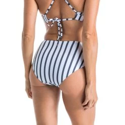 Meilleur Surf Magasin -Meilleur Surf Magasin bas de maillot de bain de surf femme taille haute romi marin blanc gris fonce 1