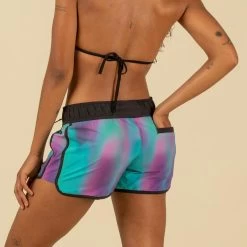 Boardshort Surf Femme TINI BLUR Avec Ceinture élastiquée Et Cordon De Serrage -Meilleur Surf Magasin boardshort surf femme tini blur avec ceinture elastiquee et cordon de serrage 2