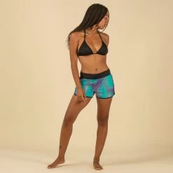 Boardshort Surf Femme TINI BLUR Avec Ceinture élastiquée Et Cordon De Serrage -Meilleur Surf Magasin boardshort surf femme tini blur avec ceinture elastiquee et cordon de serrage 4