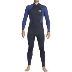 Billabong Combinaison De Surf Intruder 3/2mm Flatlock - Zip Au Dos - Marine Hommes
