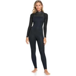 Roxy Combinaison De Surf Prologue 4/3mm GBS - Zip Au Dos - Noir Femmes -Meilleur Surf Magasin combinaison de surf prologue 43mm gbs zip au dos noir femmes 5
