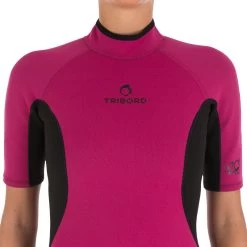 Tribord Combinaison Surf Shorty 100 Néoprène Femme Violet -Meilleur Surf Magasin combinaison surf shorty 100 neoprene femme violet 8