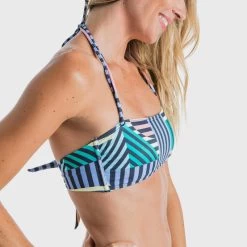 Haut De Maillot De Bain Bandeau LAURA GRAPHITI Avec Coques Amovibles -Meilleur Surf Magasin haut de maillot de bain bandeau laura graphiti avec coques amovibles 3