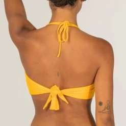 HAUT DE MAILLOT DE BAIN BANDEAU LAURA JAUNE AVEC COQUES AMOVIBLES -Meilleur Surf Magasin haut de maillot de bain bandeau laura jaune avec coques amovibles 6