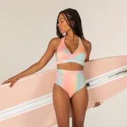 Haut De Maillot De Bain Femme Brassière De Surf ANA BLUR PINK -Meilleur Surf Magasin haut de maillot de bain femme brassiere de surf ana blur pink 3
