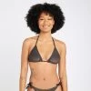 Haut De Maillot De Bain Triangle Femme - Mae Noir Pailleté -Meilleur Surf Magasin haut de maillot de bain triangle femme mae noir paillete