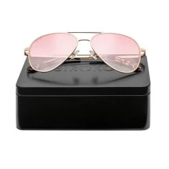 Lunettes De Soleil Aviateur Acier Inox Surf Homme Et Femme San Siro Pêche Rosé