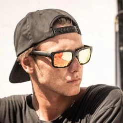 Lunettes De Soleil DRAKAR Noir Mat, Polarisés ORANGE - Cat.3 - MUNDAKA -Meilleur Surf Magasin lunettes de soleil drakar noir mat polarises orange cat3 mundaka 2