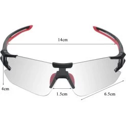 ROCKBROS Lunettes Photochromiques De Vélo 10125 Anti-uv400 - Noir Et Rouge -Meilleur Surf Magasin lunettes photochromiques de velo 10125 anti uv400 noir et rouge 4