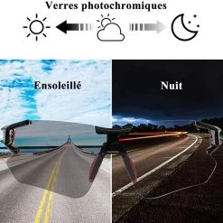 ROCKBROS Lunettes Photochromiques De Vélo 10125 Anti-uv400 - Noir Et Rouge -Meilleur Surf Magasin lunettes photochromiques de velo 10125 anti uv400 noir et rouge 5