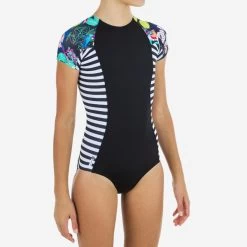 Maillot De Bain 1 Pièce Bleu Corail -Meilleur Surf Magasin maillot de bain 1 piece bleu corail 1