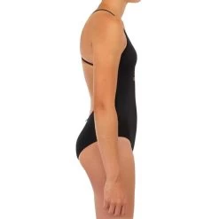 MAILLOT DE BAIN 1 PIECE FILLE 100 NOIR -Meilleur Surf Magasin maillot de bain 1 piece fille 100 noir 2