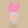 MAILLOT DE BAIN 1 PIECE FILLE 500 FUSHIA -Meilleur Surf Magasin maillot de bain 1 piece fille 500 fushia