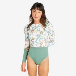 Maillot De Bain 1 Pièce Manches Longues Femme - Mary Belly Blanc -Meilleur Surf Magasin maillot de bain 1 piece manches longues femme mary belly blanc 2