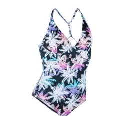 Maillot De Bain De Surf 1 Pièce Femme Avec Double Réglage Dos BEA PALMDARK BLANC -Meilleur Surf Magasin maillot de bain de surf 1 piece femme avec double reglage dos bea palmdark blanc 2
