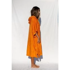 Pacifique Sud | Poncho Surf | Orange | Avec Manches -Meilleur Surf Magasin pacifique sud poncho surf orange avec manches 3