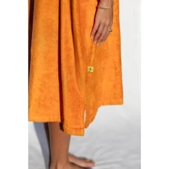 Pacifique Sud | Poncho Surf | Orange | Avec Manches -Meilleur Surf Magasin pacifique sud poncho surf orange avec manches 6