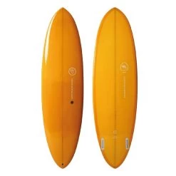 Meilleur Surf Magasin 9 Planche De Surf BEAVER Mid Length Twin Pin Double Layer Orange 6'10"
