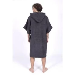 Poncho Surf Gris | Taille Unique | 100% Coton | Unisexe | Avec Manches -Meilleur Surf Magasin poncho surf gris taille unique 100 coton unisexe avec manches 2