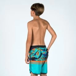 Short De Bain Garçon - 500 Memphis Vert -Meilleur Surf Magasin short de bain garcon 500 memphis vert 1