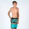 Short De Bain Garçon - 500 Memphis Vert -Meilleur Surf Magasin short de bain garcon 500 memphis vert