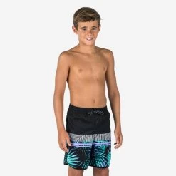 Short De Bain Garçon - 500 Palmsand Noir 9 Short De Bain Garçon - 500 Palmsand Noir -Meilleur Surf Magasin short de bain garcon 500 palmsand noir 1