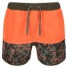 Regatta Short De Bain SERGIO Enfant (Orange Vif / Vert Kaki Sombre) -Meilleur Surf Magasin short de bain sergio enfant orange vif vert kaki sombre