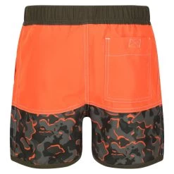 Regatta Short De Bain SERGIO Enfant (Orange Vif / Vert Kaki Sombre) -Meilleur Surf Magasin short de bain sergio enfant orange vif vert kaki sombre 2