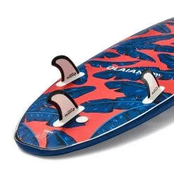 SURF MOUSSE 500 8'6". Livrée Avec 1 Leash Et 3 Ailerons. -Meilleur Surf Magasin surf mousse 500 86 livree avec 1 leash et 3 ailerons 3