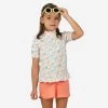 T-shirt Anti UV Bébé Manches Courtes Imprimé Fleurs -Meilleur Surf Magasin t shirt anti uv bebe manches courtes imprime fleurs