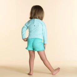 T-shirt Anti UV Bébé Manches Longues Imprimé Fleurs -Meilleur Surf Magasin t shirt anti uv bebe manches longues imprime fleurs 2