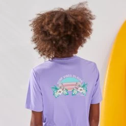 Water Tee Shirt Junior Manche Courte Ibiscus Violet -Meilleur Surf Magasin water tee shirt junior manche courte ibiscus violet 4