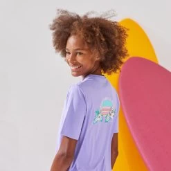 Water Tee Shirt Junior Manche Courte Ibiscus Violet -Meilleur Surf Magasin water tee shirt junior manche courte ibiscus violet 5