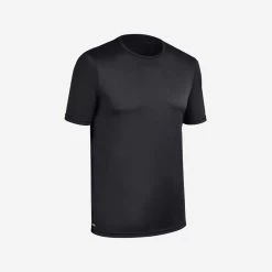 WATER TEE SHIRT Top Anti UV Surf Manches Courtes Homme Noir
